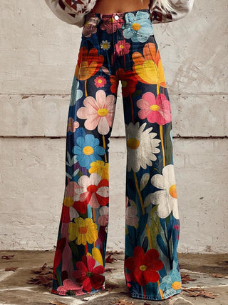 MIRABEL™ - Floral Palazzo Wide-Leg Trousers