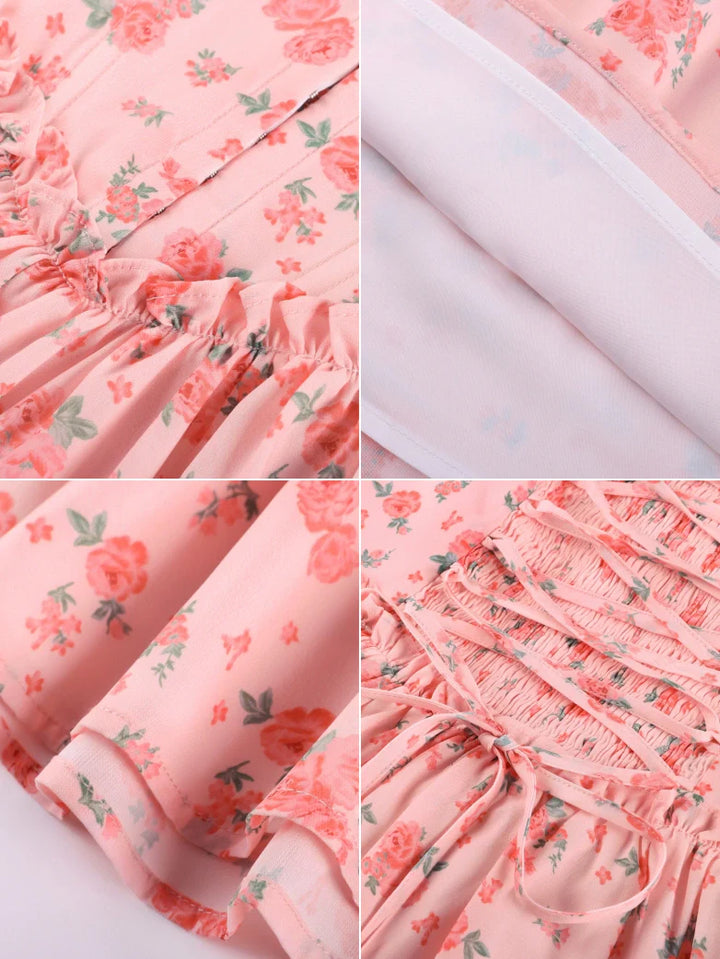 ROSELINE™ - Victorian Floral Corset Dress