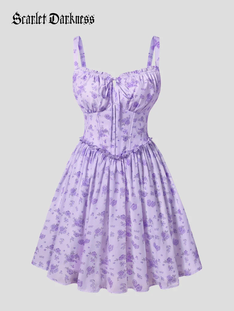ROSELINE™ - Victorian Floral Corset Dress
