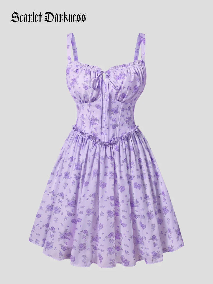 ROSELINE™ - Victorian Floral Corset Dress
