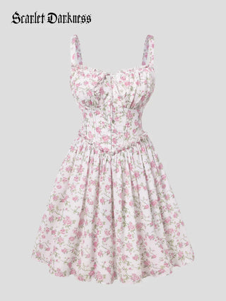 ROSELINE™ - Victorian Floral Corset Dress