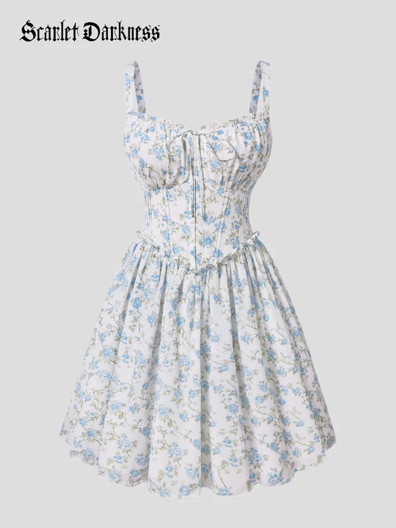 ROSELINE™ - Victorian Floral Corset Dress