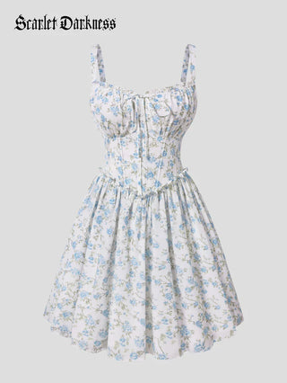 ROSELINE™ - Victorian Floral Corset Dress