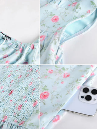 Victorian Off Shoulder Floral Dresses for Women