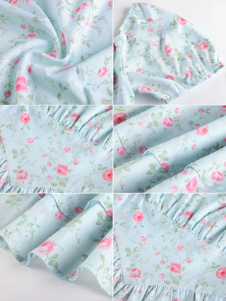 Victorian Off Shoulder Floral Dresses for Women