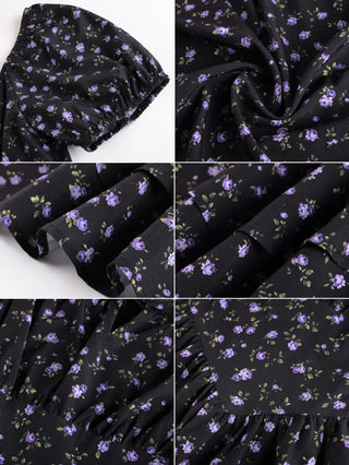 Victorian Off Shoulder Floral Dresses for Women