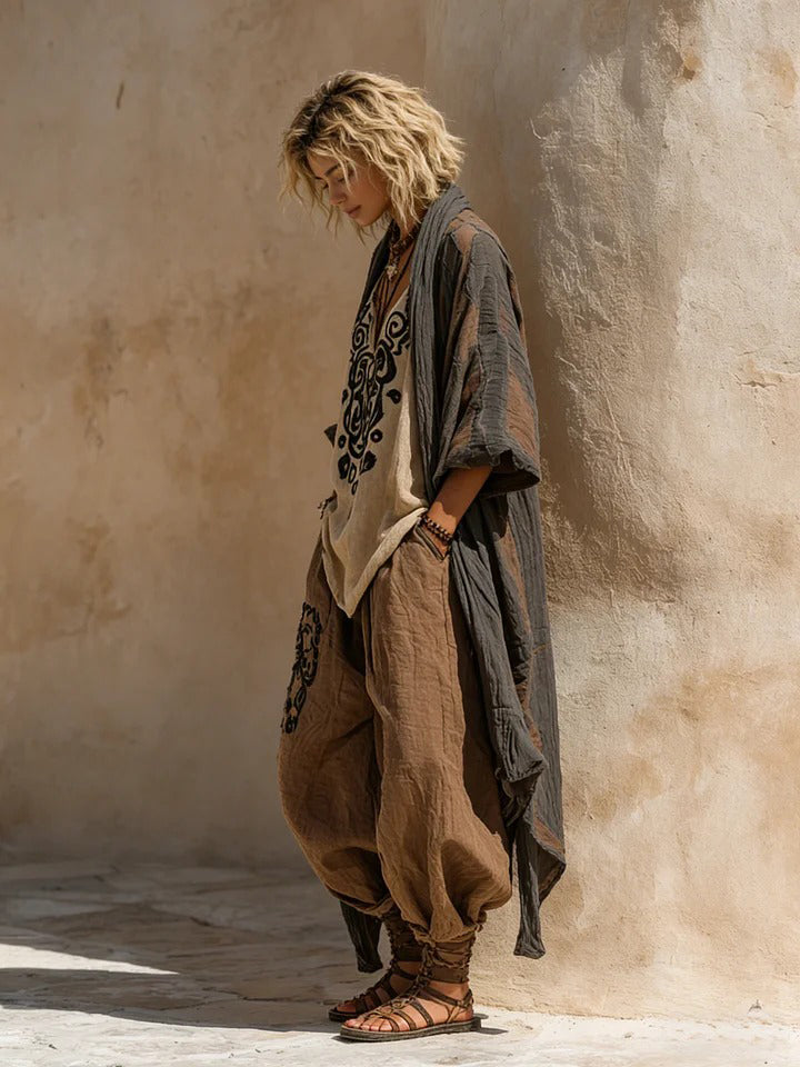 GRAZIELLA™ - Bohemian Linen Art Set - detail