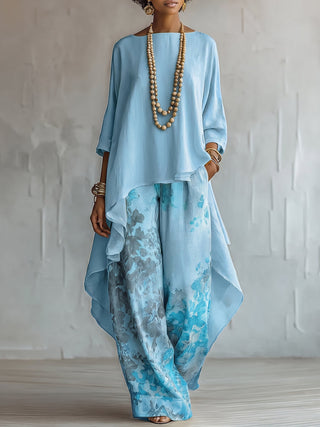 GINEVRA™ - Sunny Boho Two-Piece Set - Blue