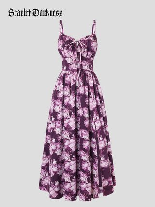 SUZANNE™ - Summer Slit Floral Dress