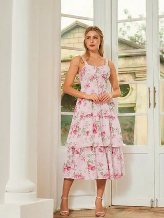 YVETTE™ - Summer Night Floral Wedding Dress
