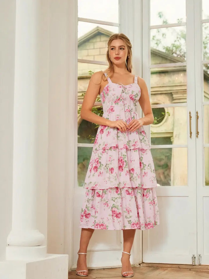 YVETTE™ - Summer Night Floral Wedding Dress