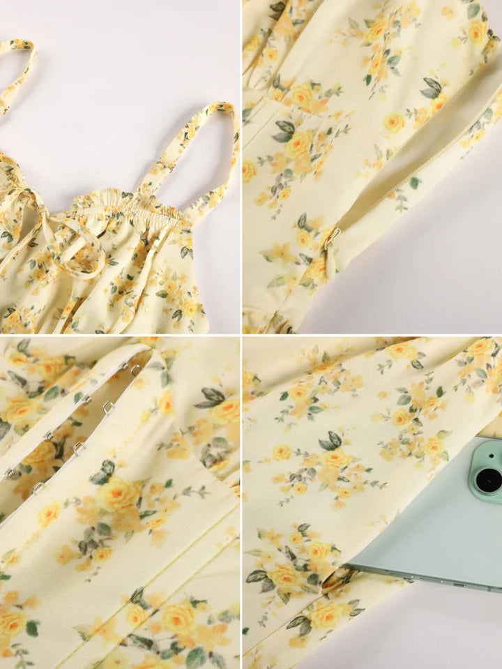 ROSELINE™ - Victorian Floral Corset Dress