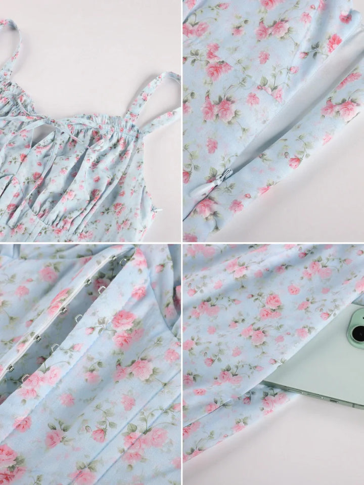 ROSELINE™ - Victorian Floral Corset Dress