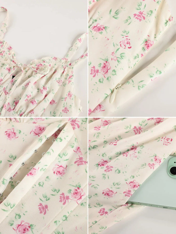 ROSELINE™ - Victorian Floral Corset Dress