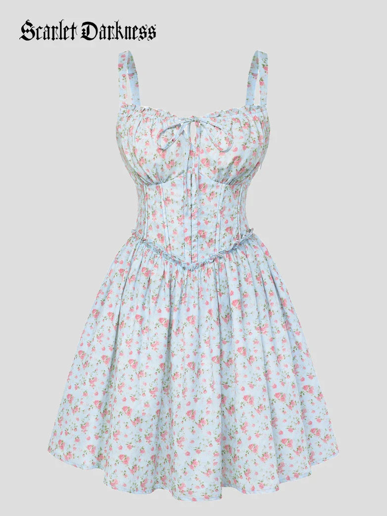 ROSELINE™ - Victorian Floral Corset Dress