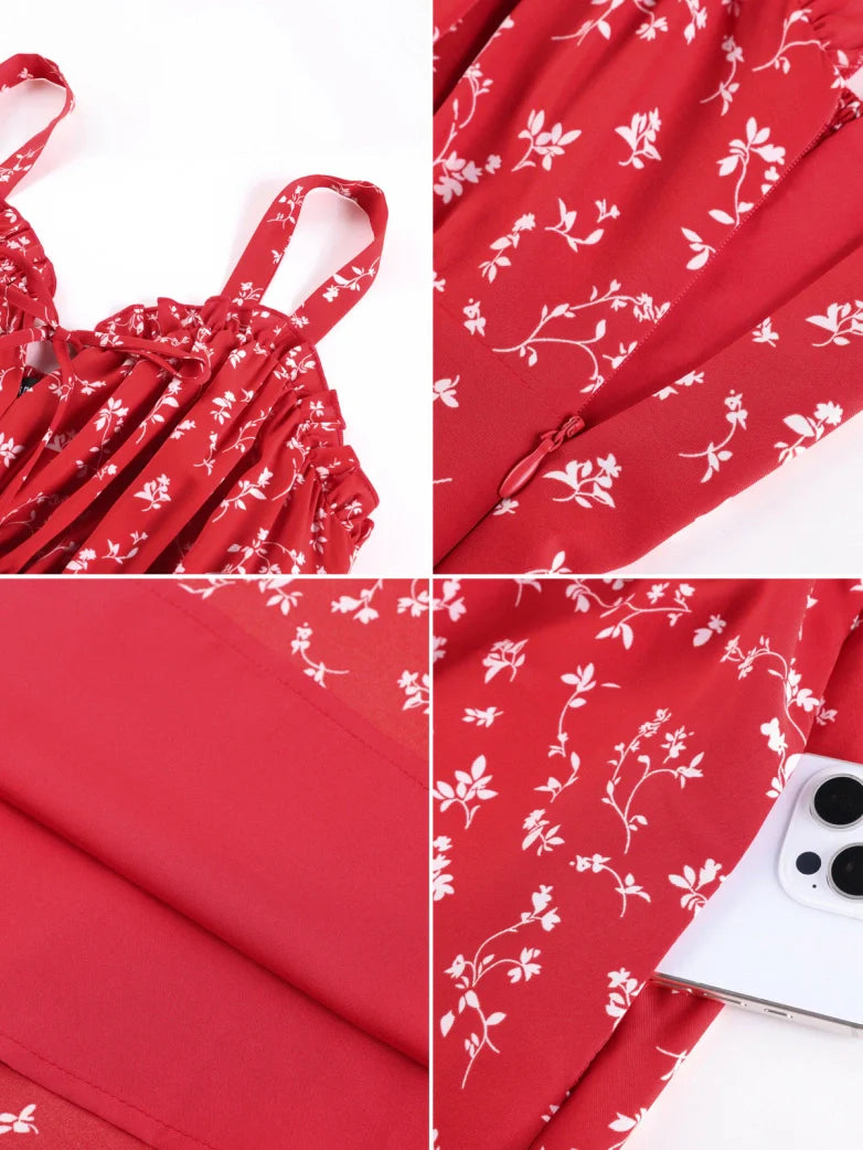 EDITH™ - Floral Corset Milkmaid Dress