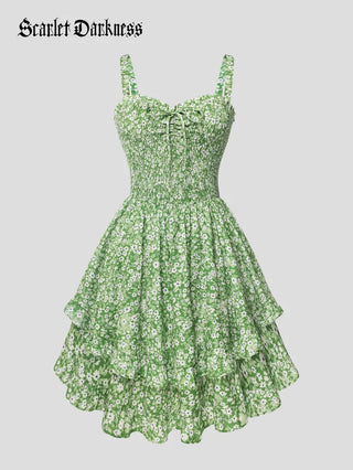 FABIENNE™ - Spring Tea Party Milkmaid Dress