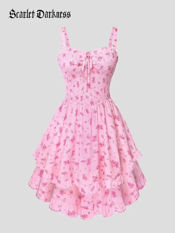 FABIENNE™ - Spring Tea Party Milkmaid Dress