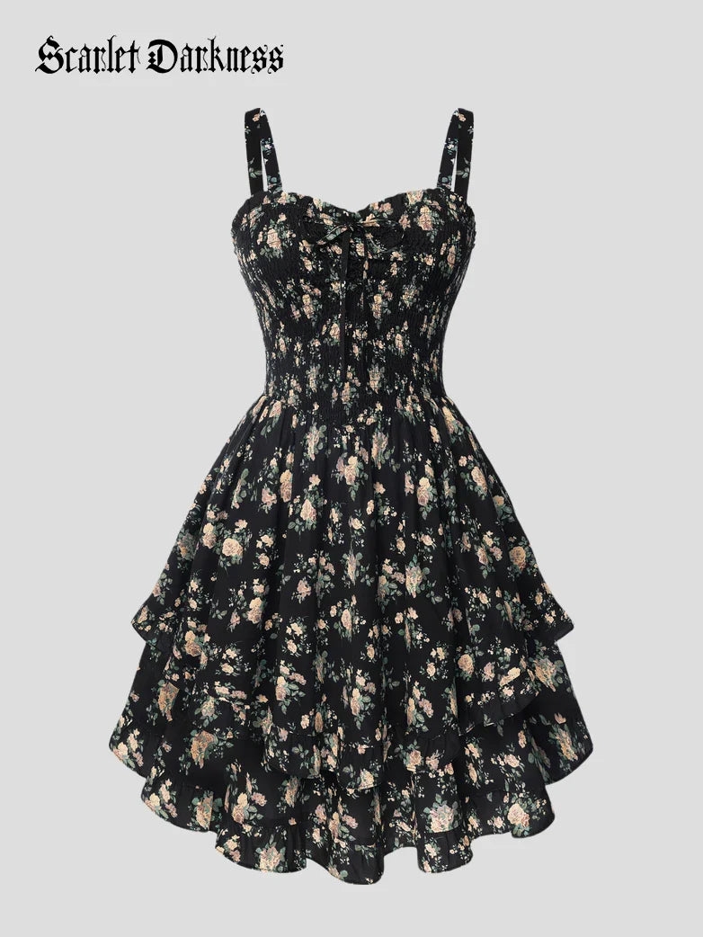FABIENNE™ - Spring Tea Party Milkmaid Dress