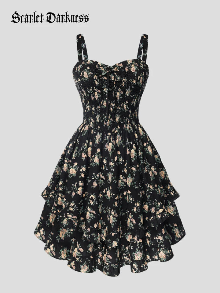 FABIENNE™ - Spring Tea Party Milkmaid Dress