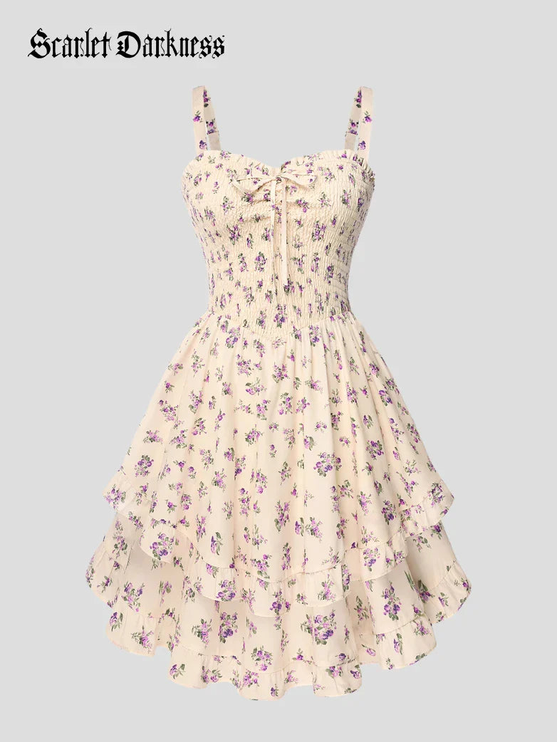 FABIENNE™ - Spring Tea Party Milkmaid Dress