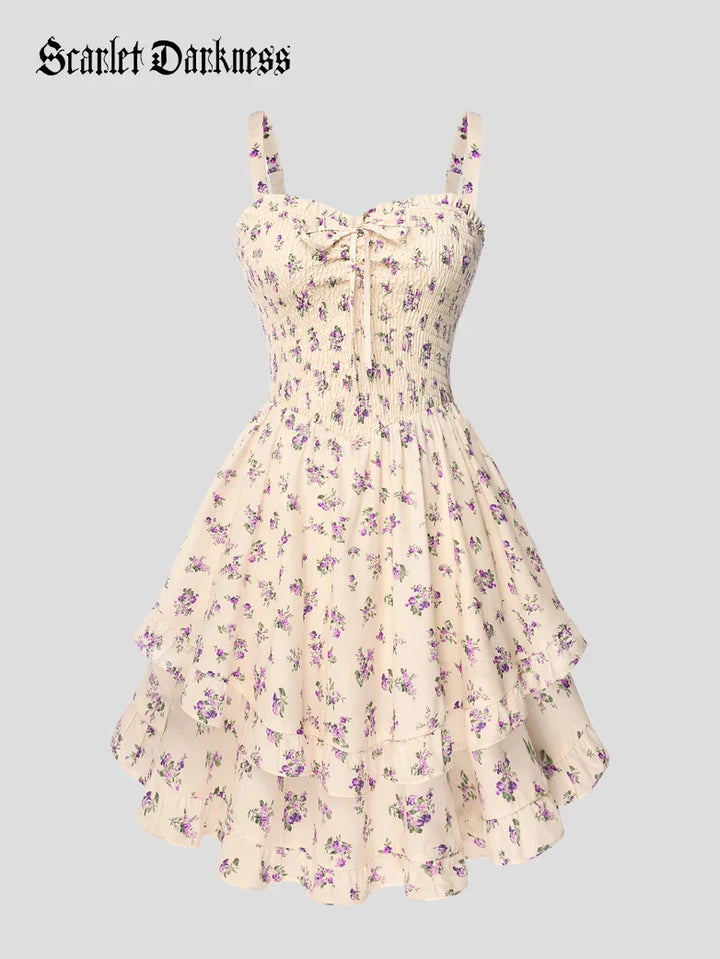 FABIENNE™ - Spring Tea Party Milkmaid Dress