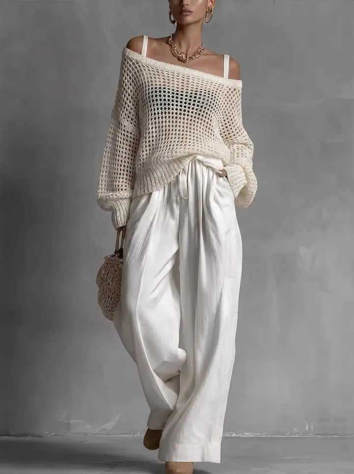 EMILIANA™ - Elegant Two-Piece Set - White