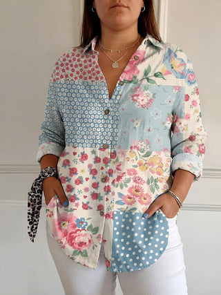 Opaline | Chic Blouse with Whimsical Prints