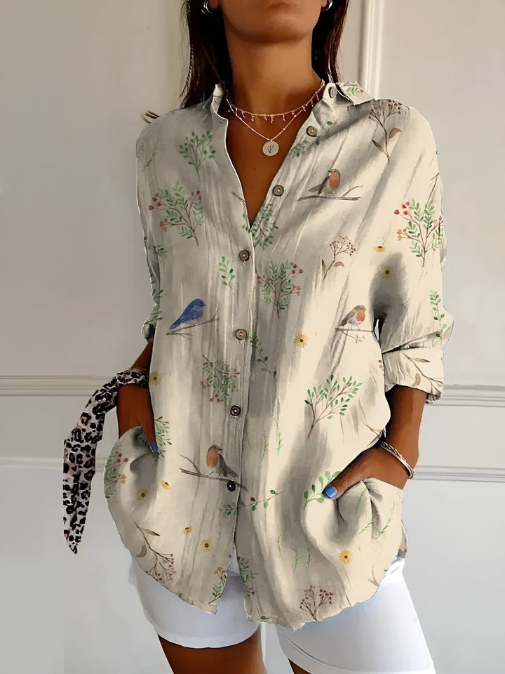 MAIA - Floral Wave Blouse
