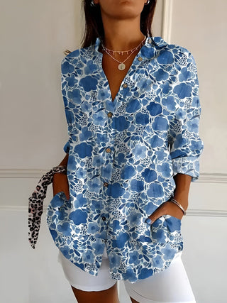MAIA - Floral Wave Blouse