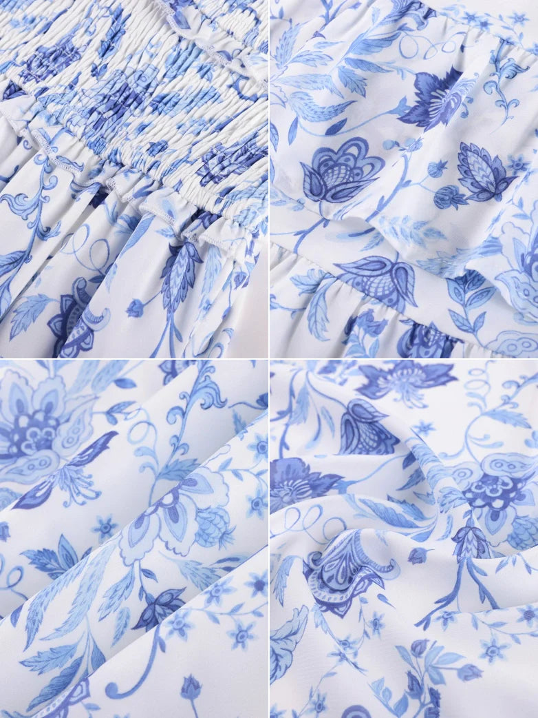 EMELINE™ - Renaissance Chiffon Pocket Dress