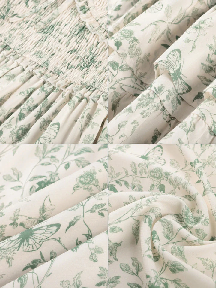 EMELINE™ - Renaissance Chiffon Pocket Dress