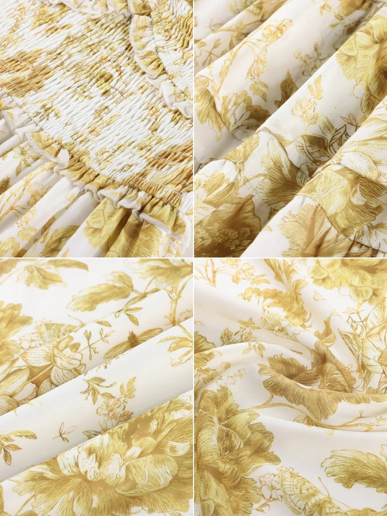 EMELINE™ - Renaissance Chiffon Pocket Dress