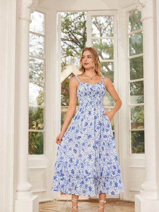 EMELINE™ - Renaissance Chiffon Pocket Dress