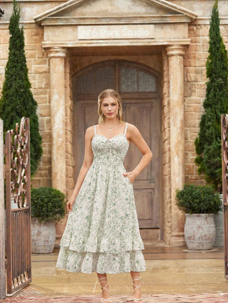 EMELINE™ - Renaissance Chiffon Pocket Dress
