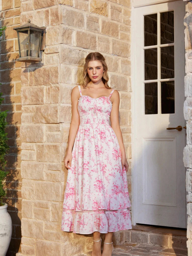 EMELINE™ - Renaissance Chiffon Pocket Dress