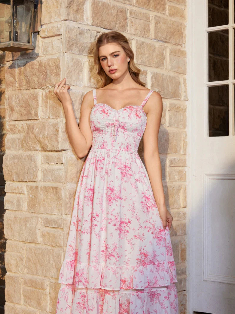 EMELINE™ - Renaissance Chiffon Pocket Dress