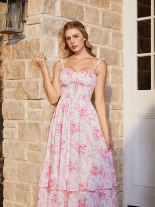 EMELINE™ - Renaissance Chiffon Pocket Dress